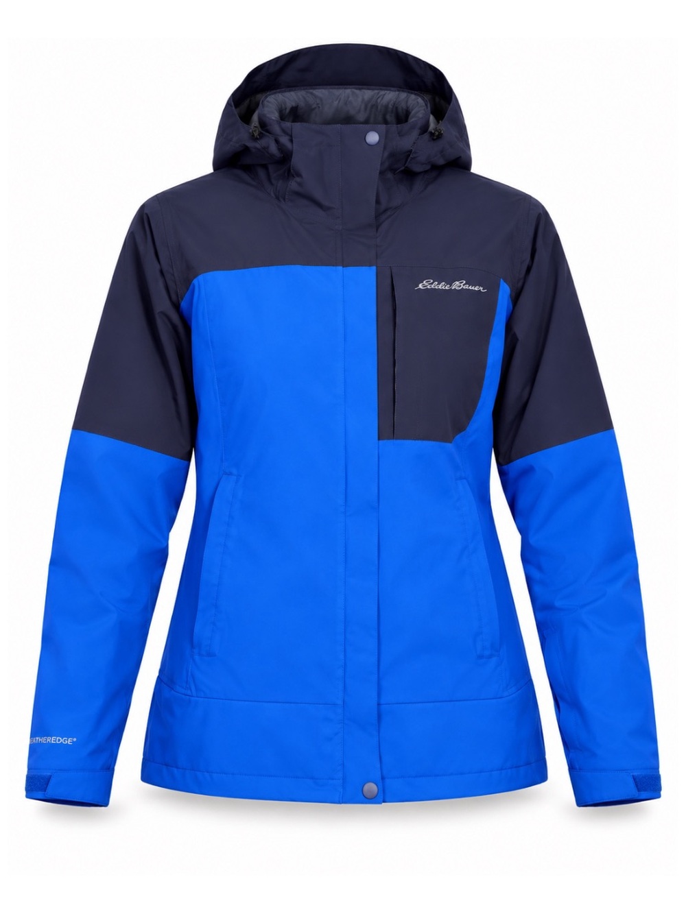 Eddie Bauer Blue & Navy Chair 6 Waterproof Ski Snowboard Winter Jacket Womens 2X